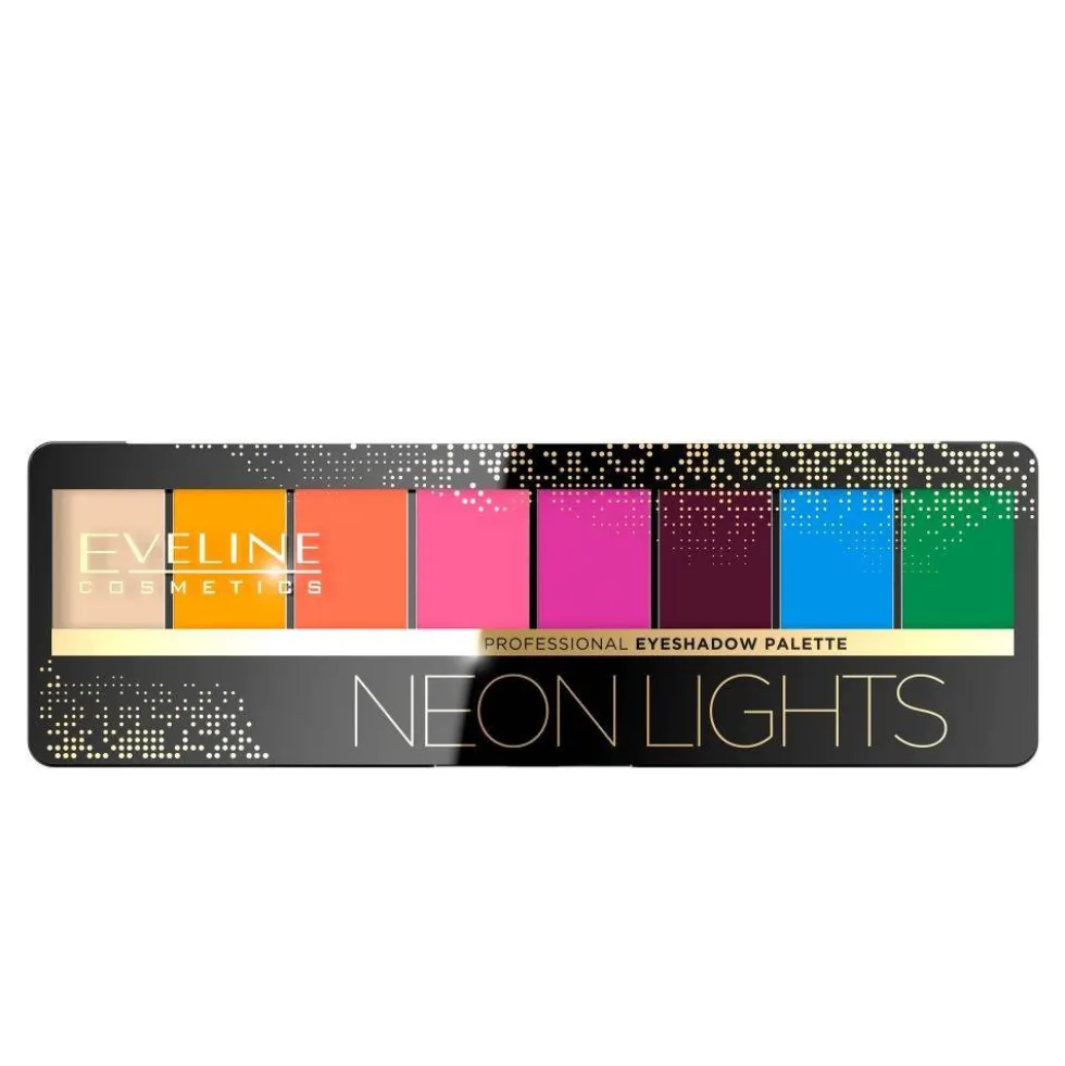 Eveline Cosmetics Professional Eyeshadow Palette paleta cieni do powiek 06 Neon Lights 8g
