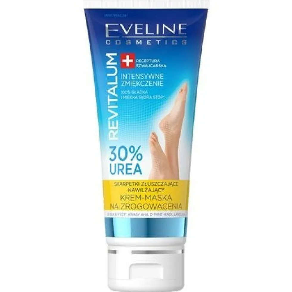 Eveline Cosmetics Revitalum 30% Urea skarpetki złuszczające krem - maska na zrogowacenia 100ml