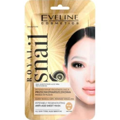 Eveline Cosmetics Royal Snail intensywnie regenerująca przeciwzmarszczkowa maska w płachcie