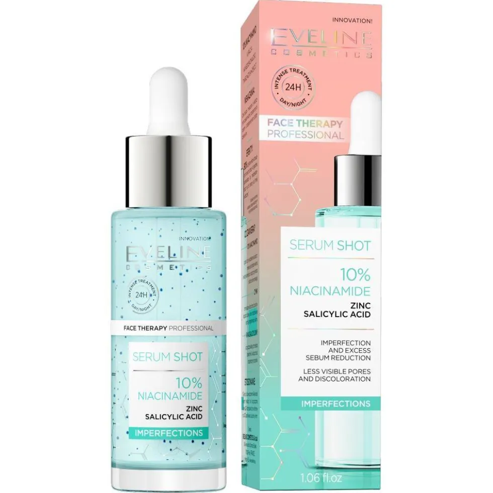 Eveline Cosmetics Serum Shot kuracja na niedoskonałości 10% niacynamid 30ml