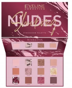 Eveline Cosmetics Shocking Nudes Eyeshadow Palette paleta 12 cieni do powiek 9.6g