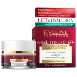Eveline Cosmetics Super Lifting 4D intensywnie liftingujący krem-koncentrat na dzień 60+ 50ml
