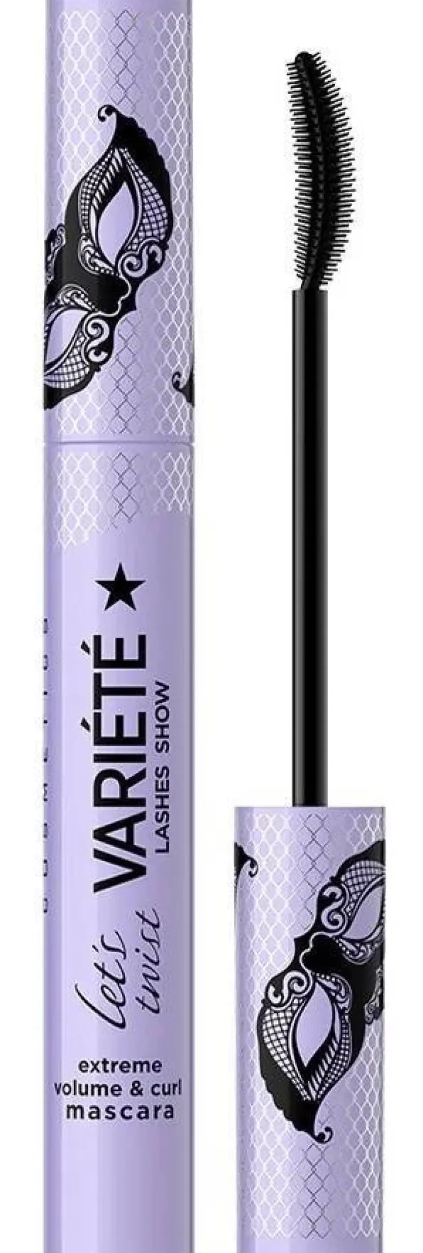 Eveline Cosmetics Variete Let's Twist tusz dający efekt spektakularnego wachlarza rzęs Black 10ml