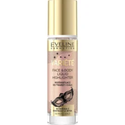 Eveline Cosmetics Variete Liquid Highlighter płynny rozświetlacz do twarzy i ciała 02 Rose Gold 30ml
