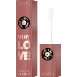 Eveline Cosmetics VinyLove długotrwała pomadka płynna z efektem winylowym 04 Peachy 4ml
