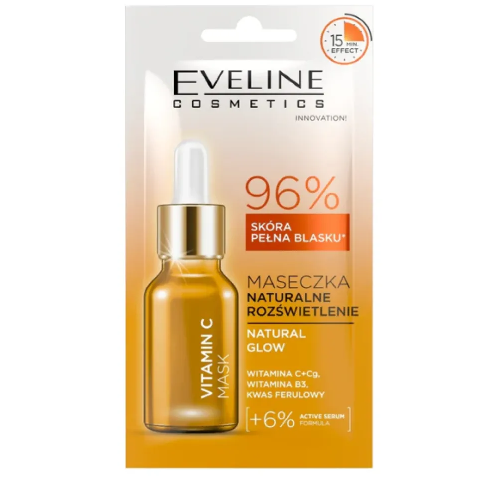 Eveline Cosmetics Vitamin C Mask maseczka naturalne rozświetlenie 8ml