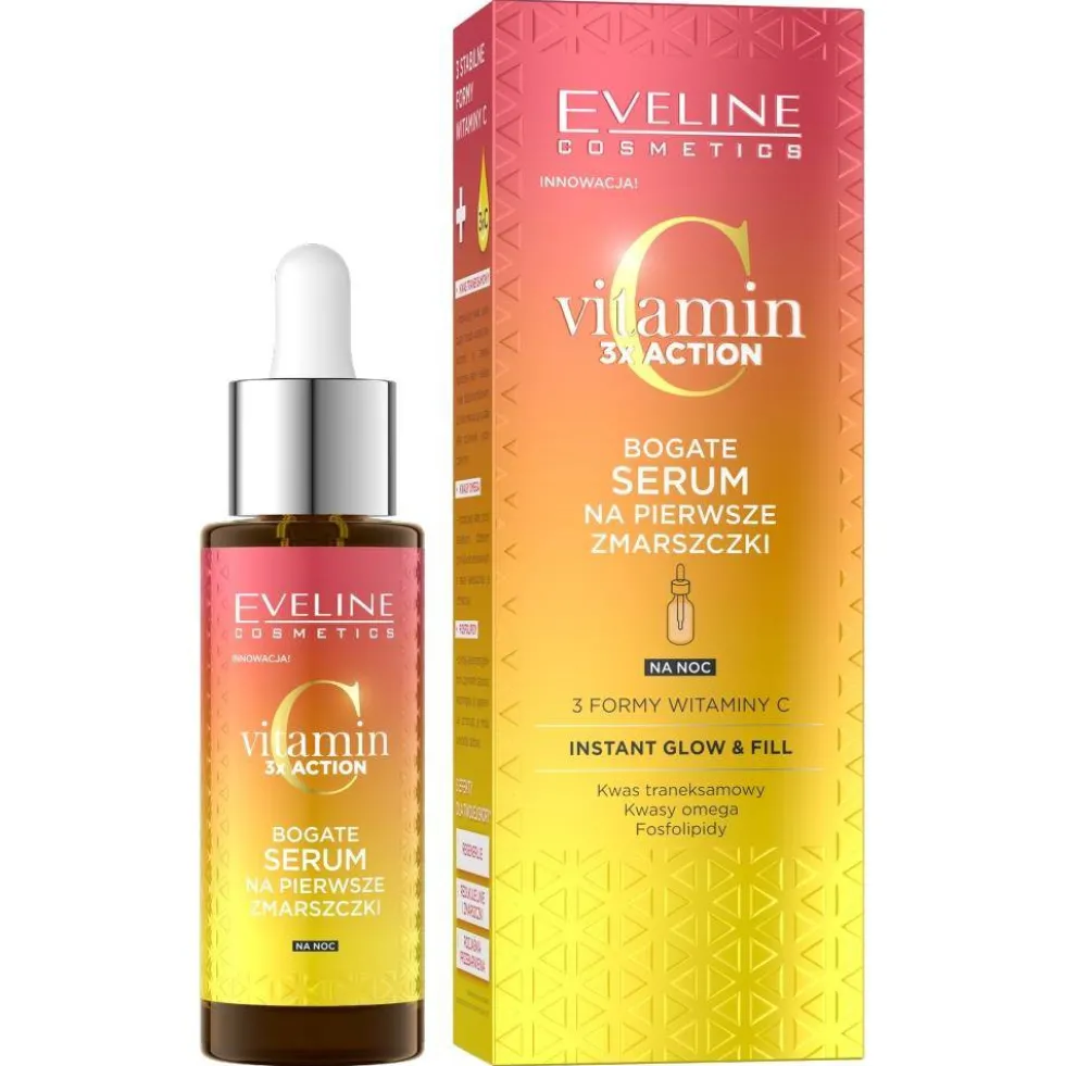 Eveline Cosmetics Vitamin C 3x Action bogate serum na pierwsze zmarszczki 30ml