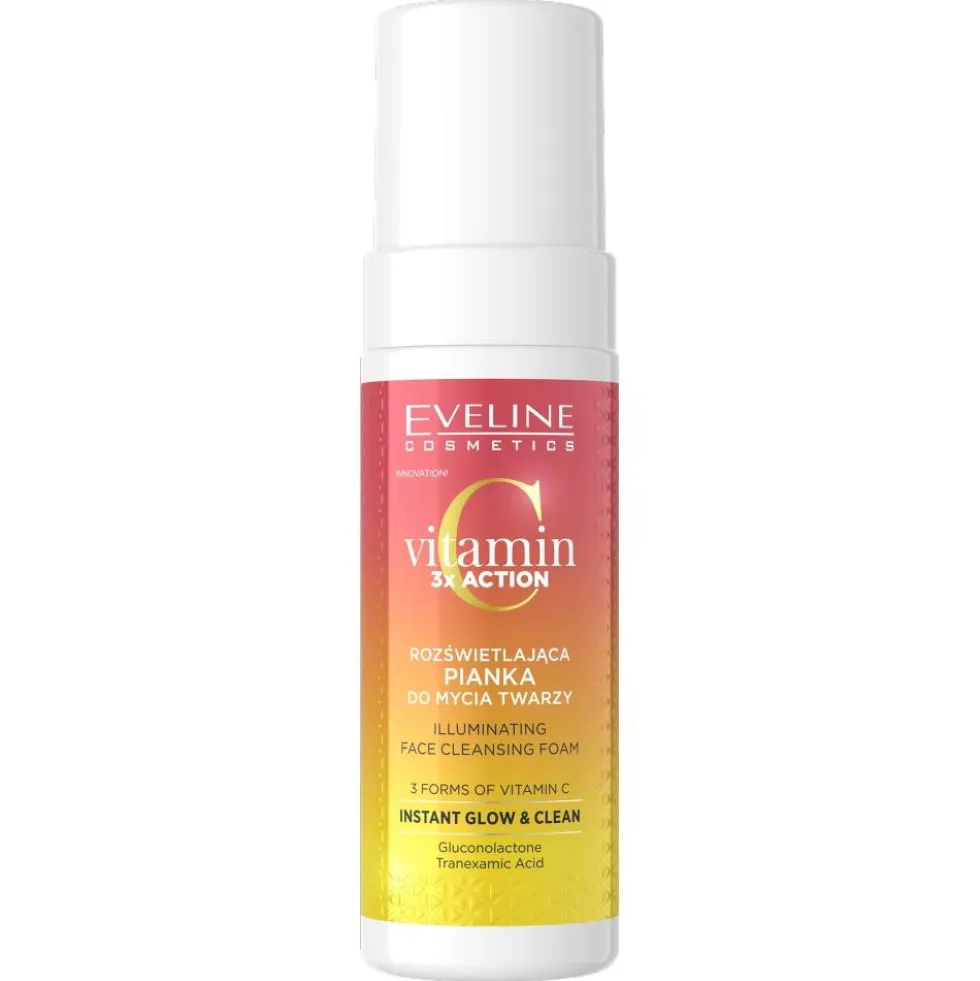 Eveline Cosmetics Vitamin C 3x Action rozświetlająca pianka do mycia twarzy 150ml