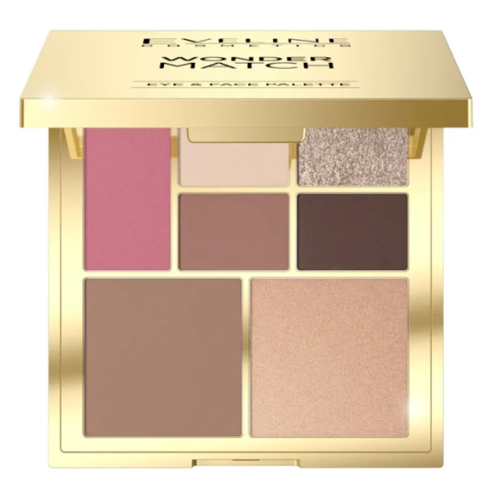 Eveline Cosmetics Wonder Match paleta do makijażu oczu i konturowania twarzy 12g