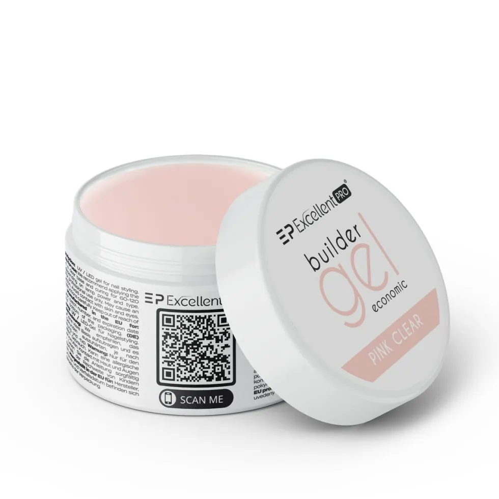 Excellent PRO Builder Gel Economic żel budujący Pink Clear 15g