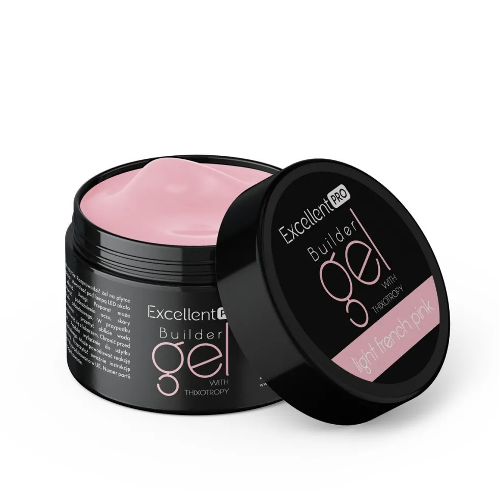 Excellent PRO Builder Gel With Thixotropy żel budujący Light French Pink 15g