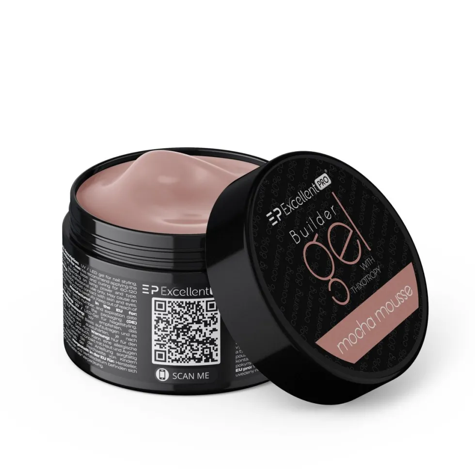 Excellent PRO Builder Gel With Thixotropy żel budujący Mocha Mousse 50g