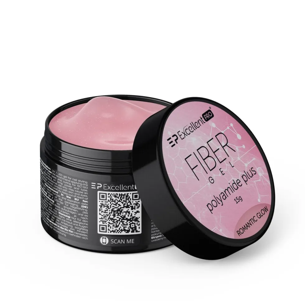 Excellent PRO Fiber Gel Polyamide Plus żel budujący Romantic Glow 15g