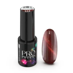 Excellent PRO Pro Colors CatEye lakier hybrydowy 114 Red Bauble 7g