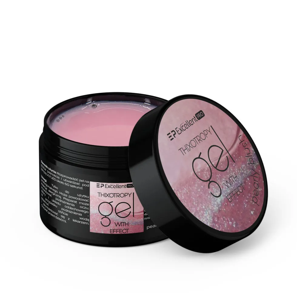Excellent PRO Thixotropy Gel With Effect żel budujący Pearly Blush 15g