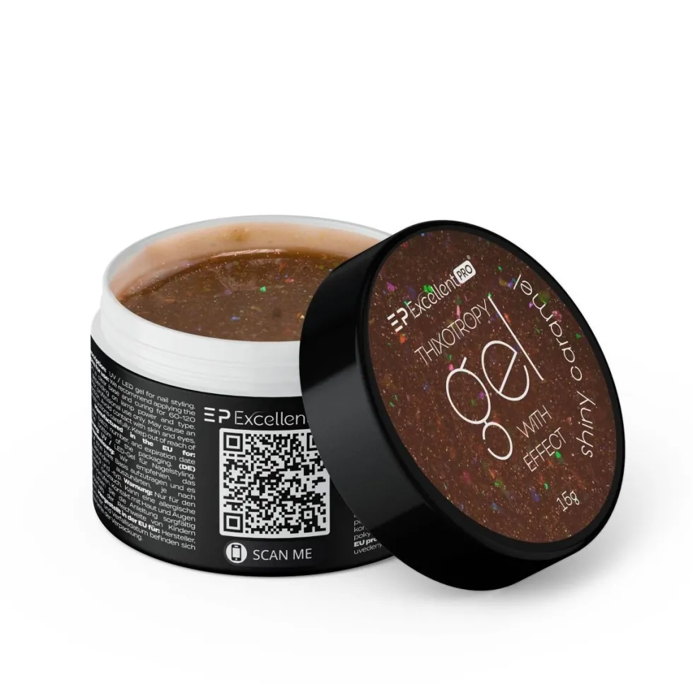 Excellent PRO Thixotropy Gel With Effect żel budujący Shiny Caramel 15g