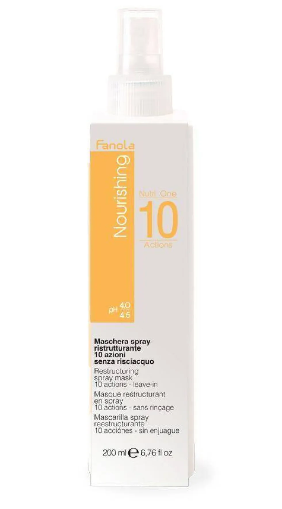 Fanola Nourishing Restructuring Spray Mask odbudowująca maska w sprayu do włosów suchych i łamliwych 200ml