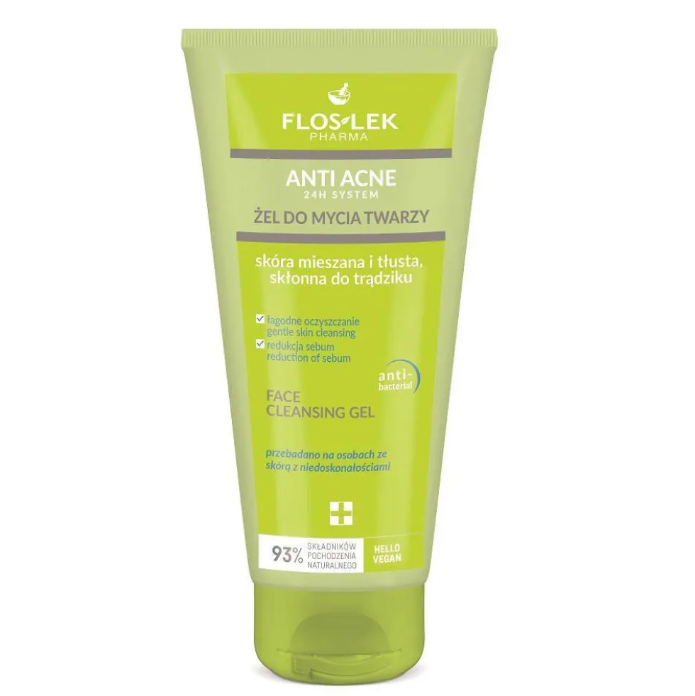 Floslek Anti Acne 24h System żel do mycia twarzy 200ml