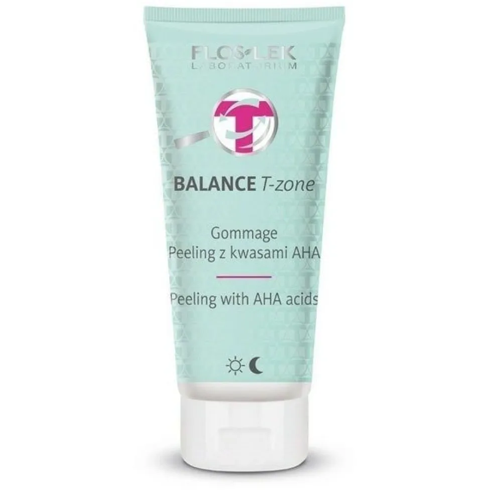 Floslek Balance T-Zone Gommage peeling z kwasami AHA 125ml