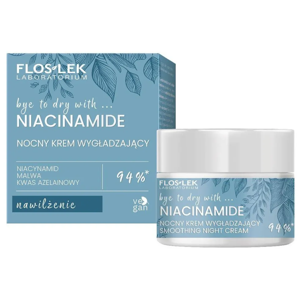 Floslek Niacinamide nocny krem wygładzający 50ml