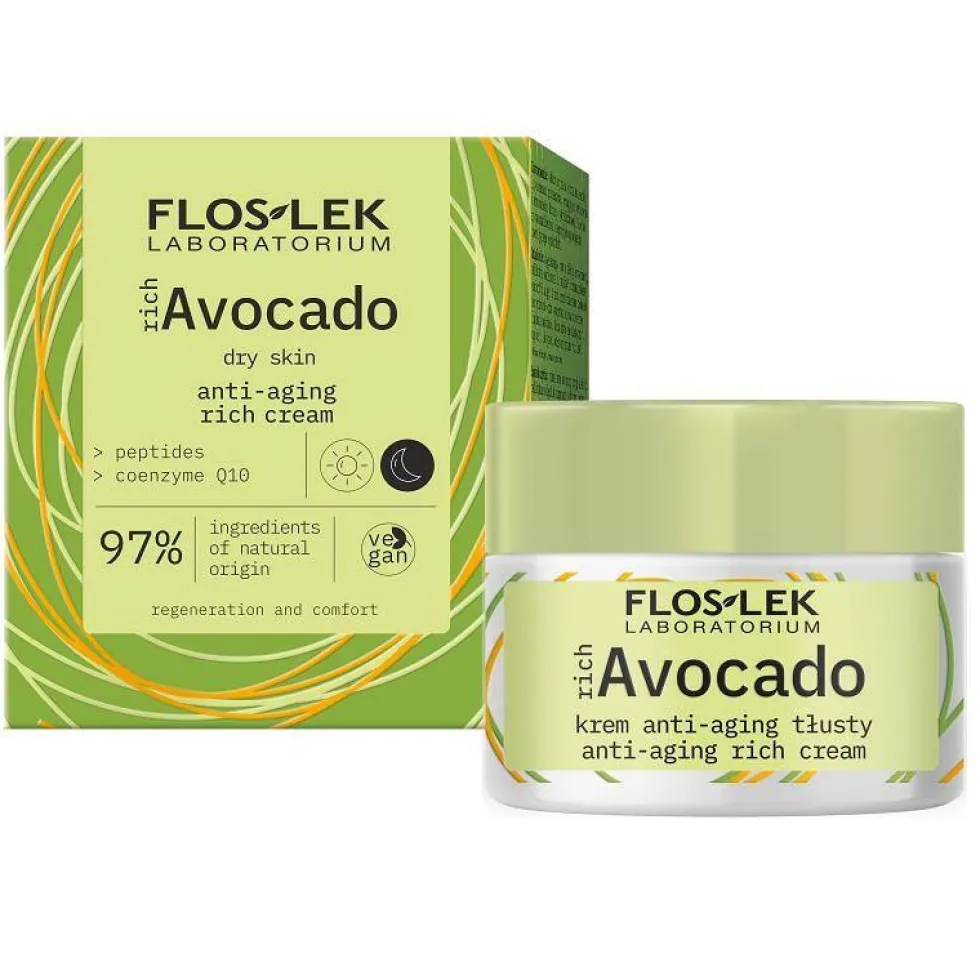 Floslek richAvocado krem anti-aging tłusty na dzień i na noc 50ml