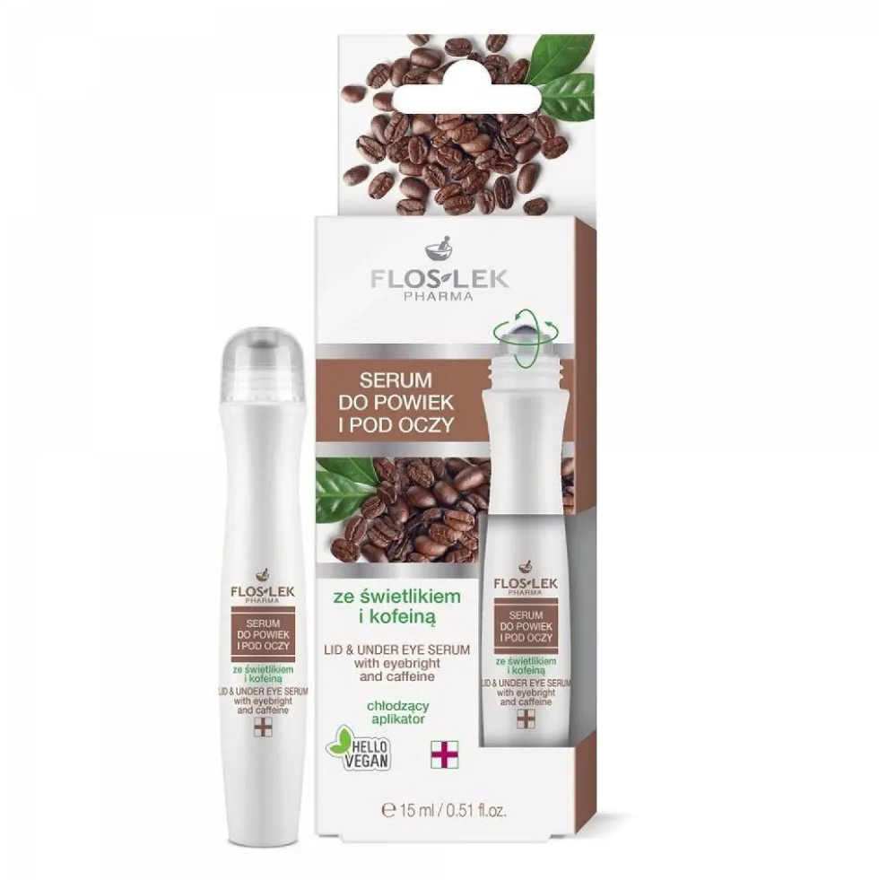 Floslek Serum do powiek i skóry wokół oczu ze świetlikiem i kofeiną 15ml