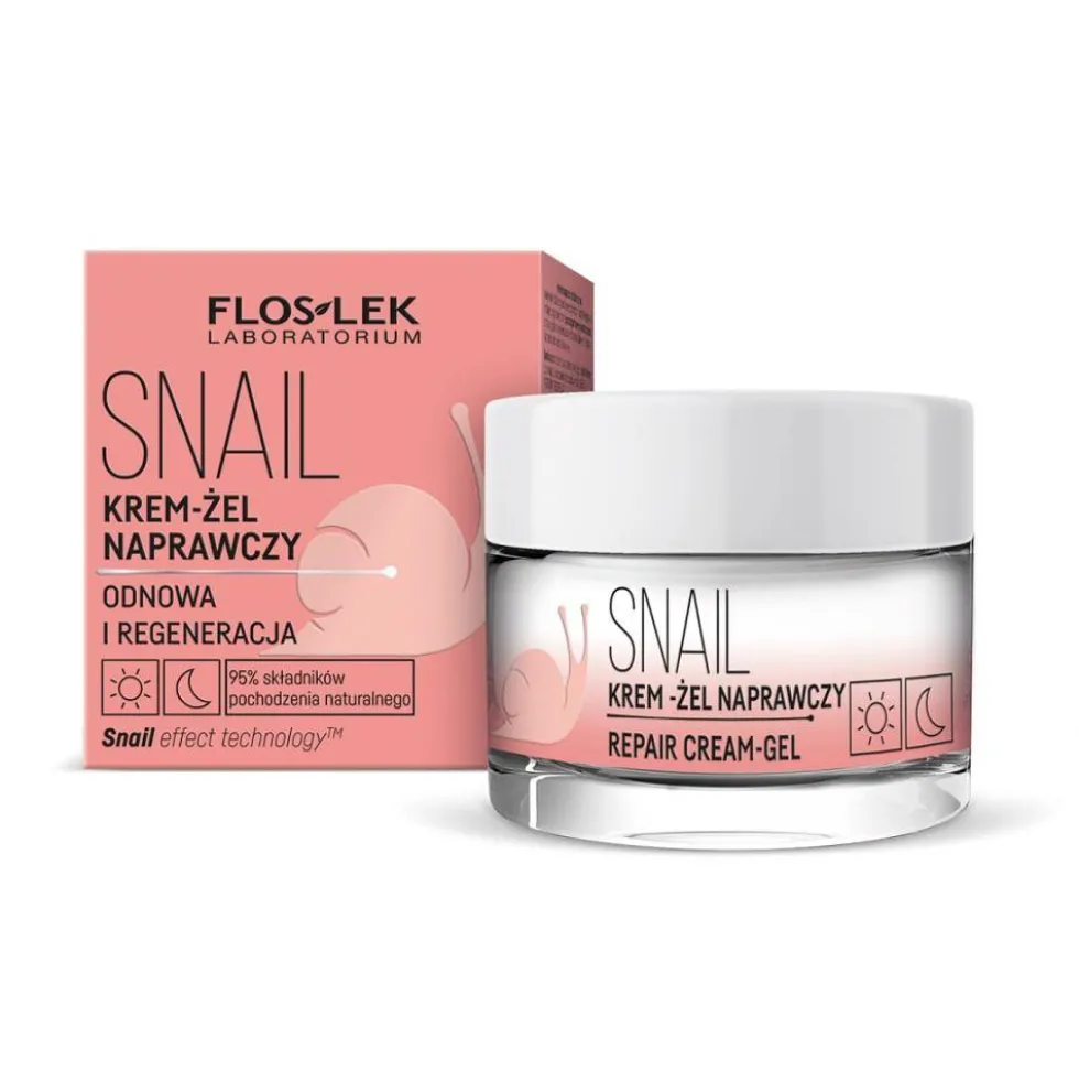 Floslek Snail krem-żel naprawczy na dzień i na noc 50ml