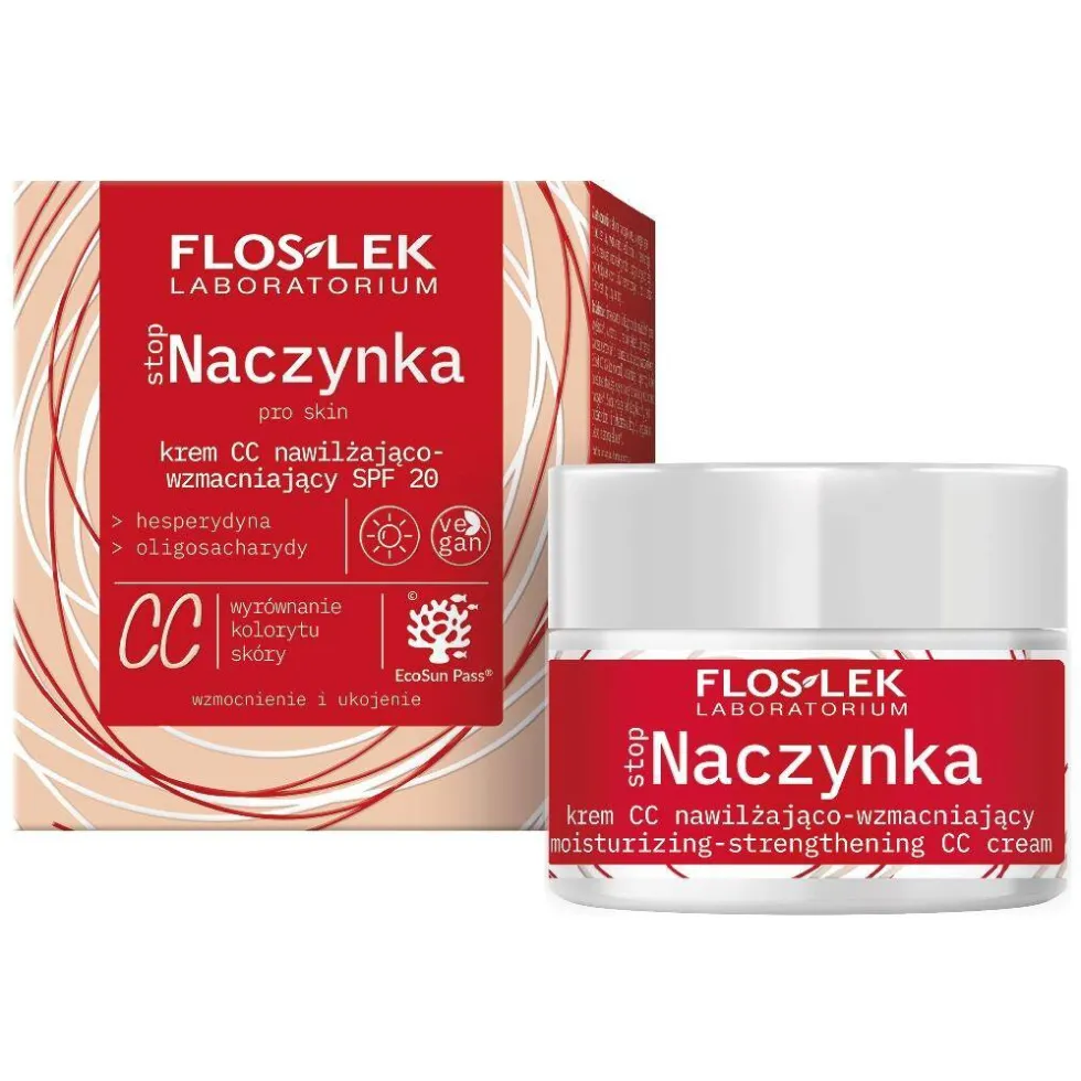 Floslek stopNaczynka krem CC nawilżająco-wzmacniający SPF20 50ml