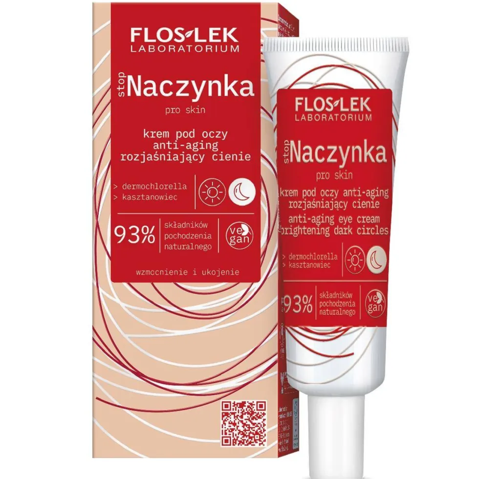 Floslek stopNaczynka krem pod oczy anti-aging rozjaśniający cienie 30ml
