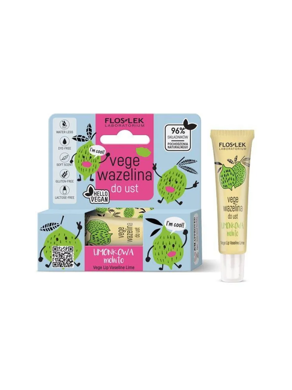 Floslek Vege Lip Care wazelina do ust Mohito 10g
