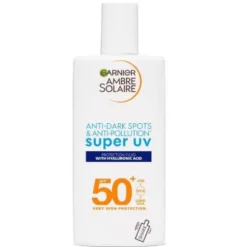 Garnier Ambre Solaire Super UV fluid ochronny do twarzy przeciw przebarwieniom SPF50+ 40ml