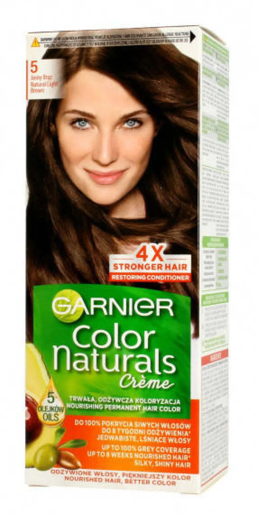 Garnier Color Naturals Creme krem koloryzujący do włosów 5 Jasny Brąz