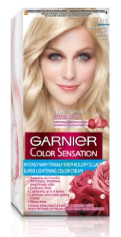 Garnier Color Sensation superrozjaśniający krem koloryzujący 111 Srebrny Superjasny Blond