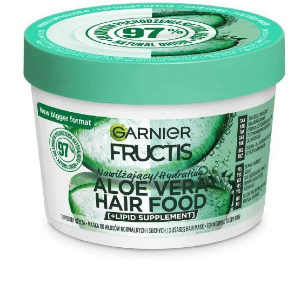 Garnier Fructis Aloe Hair Food maska do włosów normalnych i suchych 400ml