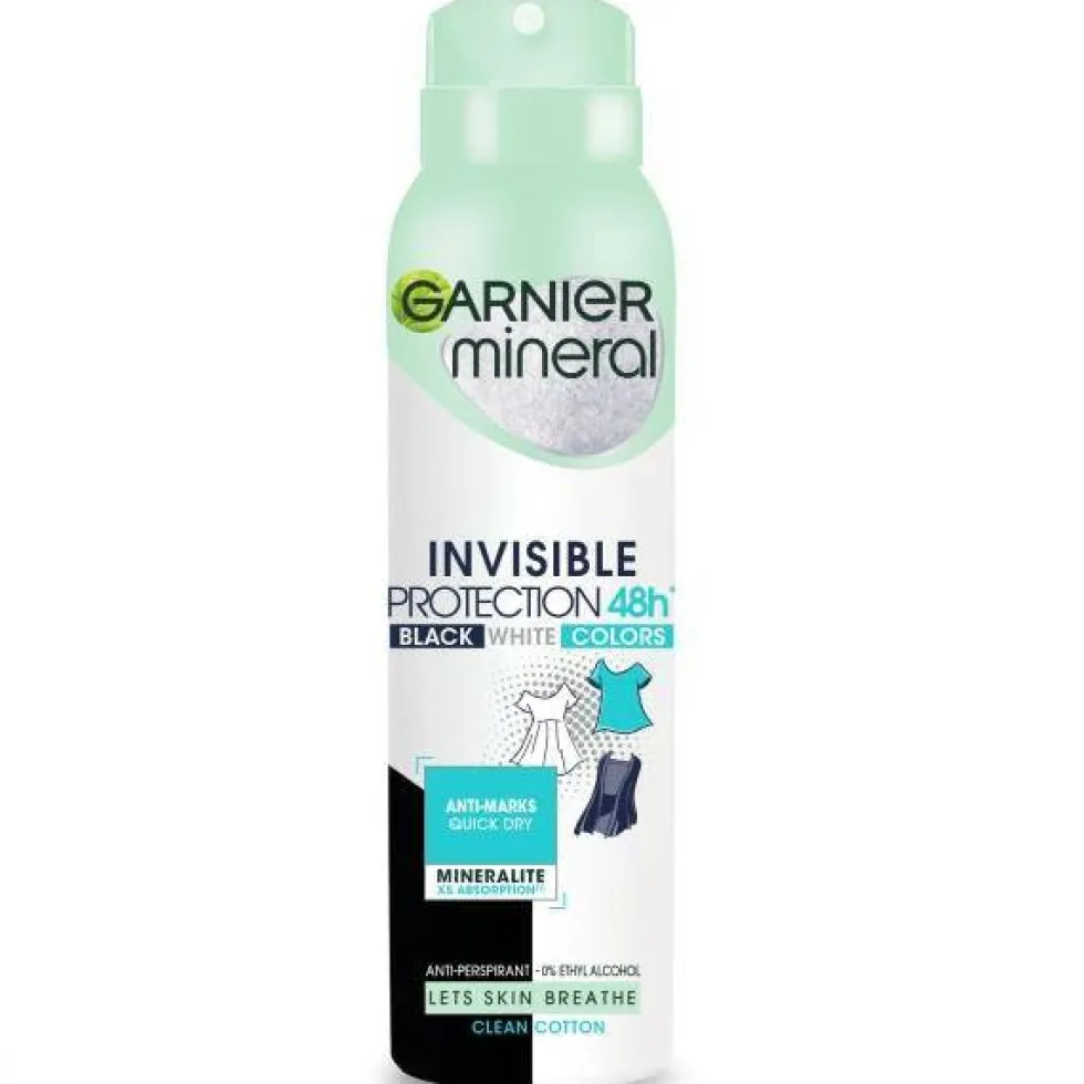 Garnier Mineral Invisible Protection Clean Cotton antyperspirant spray 150ml