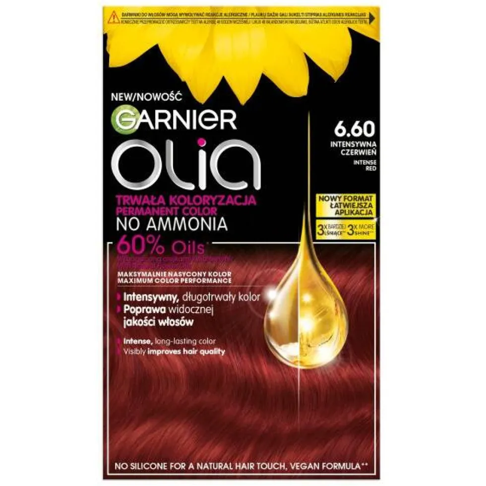 Garnier Olia farba do włosów 6.60 Intensywna Czerwień
