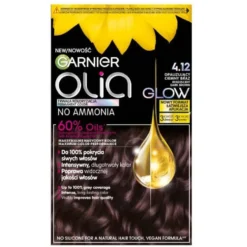 Garnier Olia farba do włosów 4.12 Opalizujący Ciemny Brąz