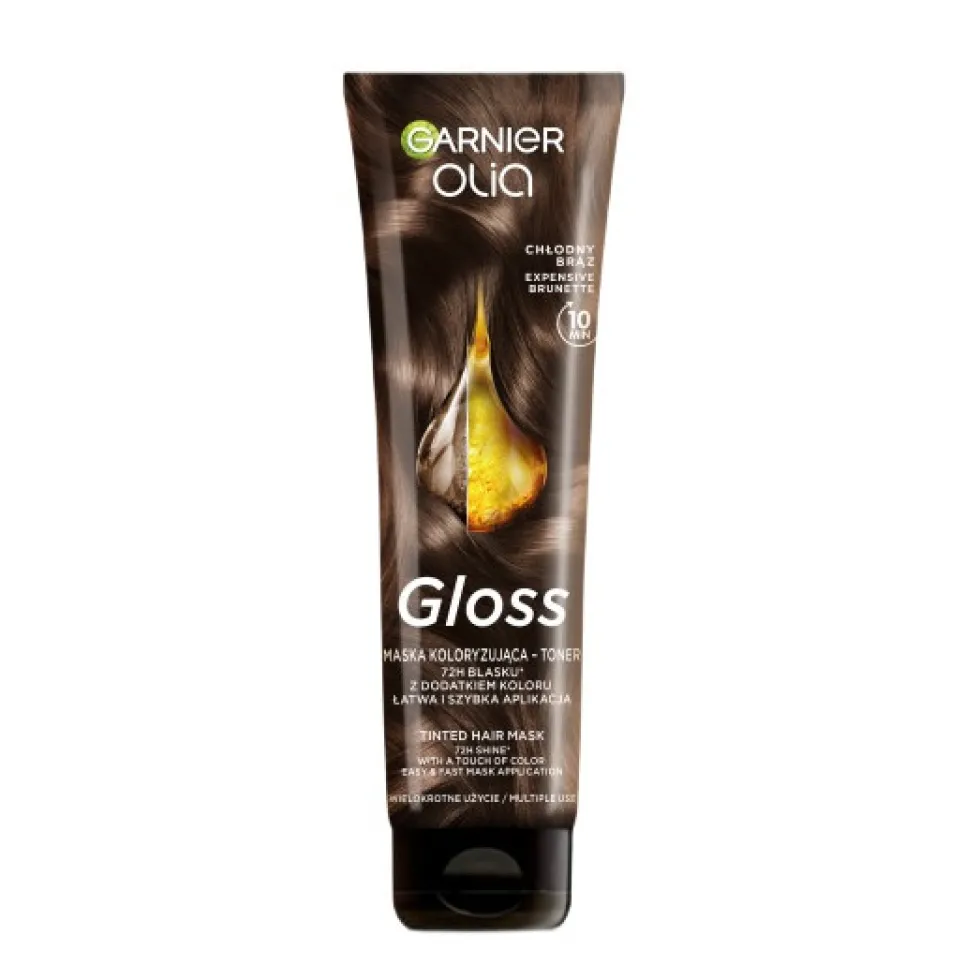Garnier Olia Gloss maska koloryzująca-toner do włosów Chłodny Brąz 150ml