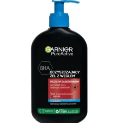 Garnier Pure Active oczyszczający żel przeciw zaskórnikom z kwasem BHA i węglem 250ml