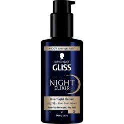 Gliss Night Elixir Overnight Repair kuracja do włosów mocno zniszczonych i suchych 100ml