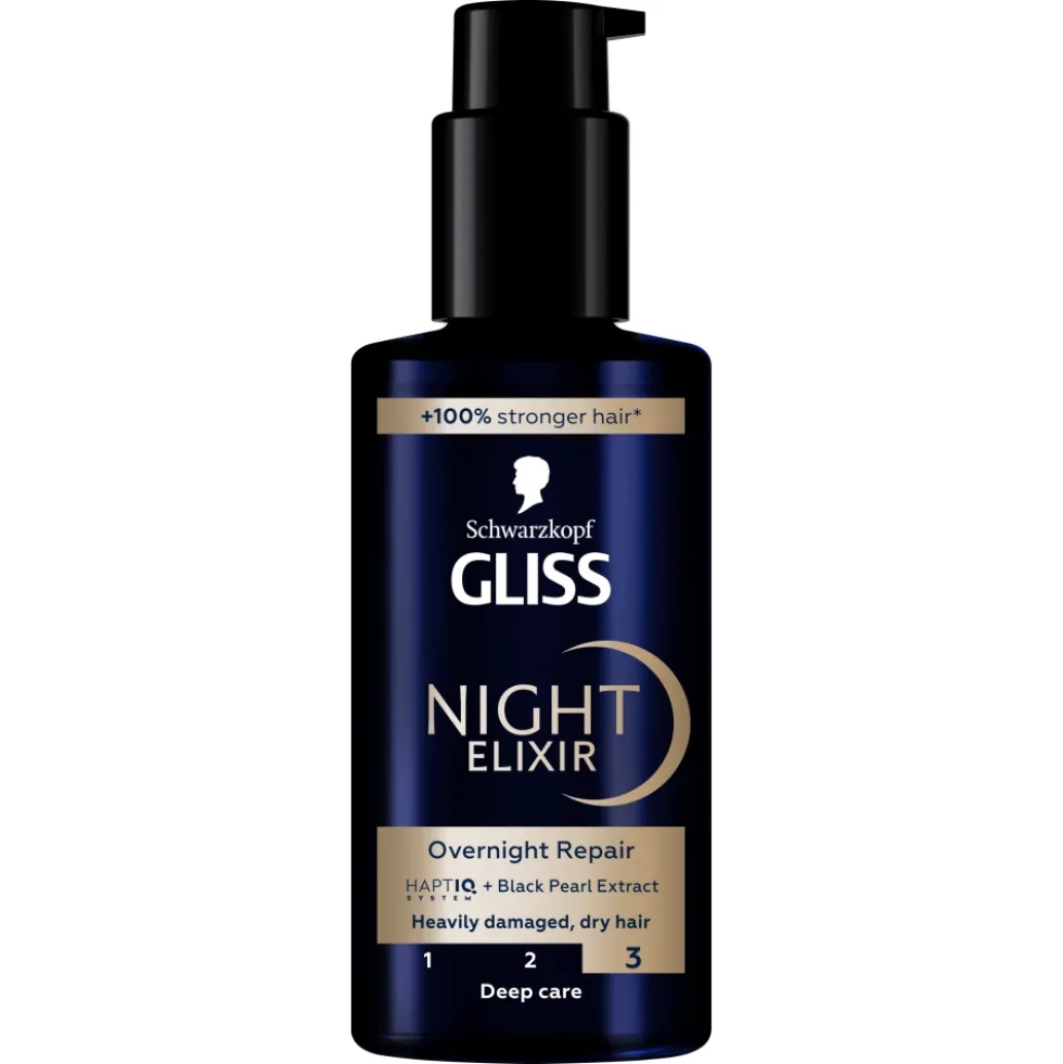 Gliss Night Elixir Overnight Repair kuracja do włosów mocno zniszczonych i suchych 100ml