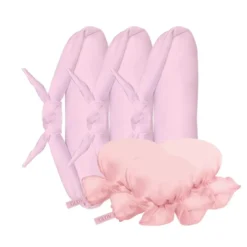 Glov CoolCurl Overnight Blowout wałki do kręcenia włosów na zimno 3szt + Mini satynowe czepki 3szt Pink