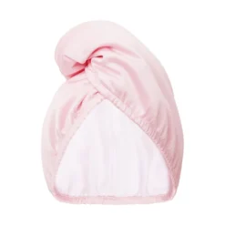 Glov Dwustronny turban do włosów z mikrofibry i wegańskiej satyny szybkie suszenie anti-frizz Satin Pink