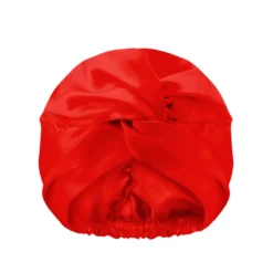 Glov Dwuwarstwowy satynowy czepek do spania Red