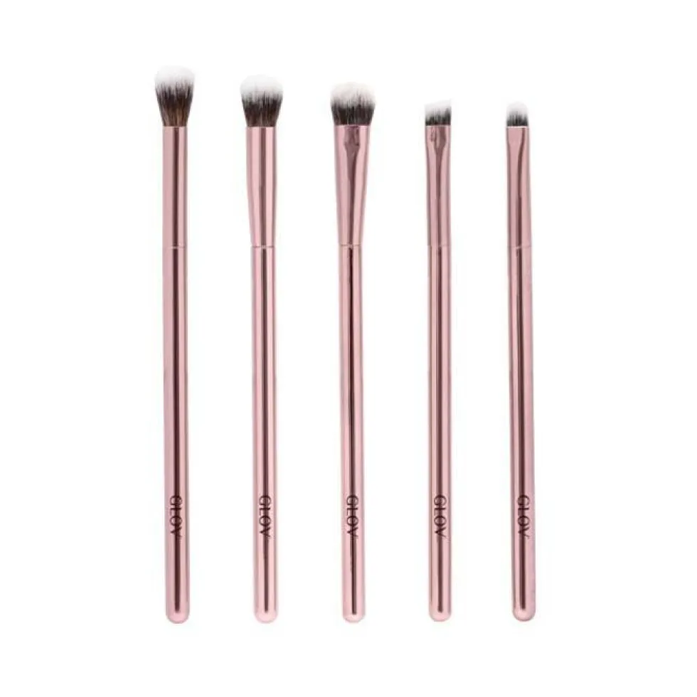 Glov Eye Brushes pędzle do makijażu oczu Pink 5szt