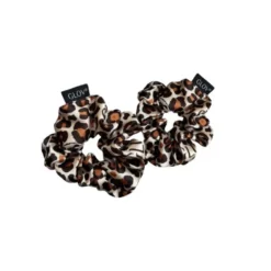 Glov Satin Scrunchies satynowe gumki do włosów S Cheetah 2szt