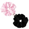 Glov Satin Scrunchies satynowe gumki do włosów S Pink/Black 2szt