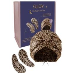 Glov The Lazy Luxe Duo zestaw silikonowe płatki pod oczy + satynowy czepek do spania