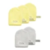 Glov Water-Only Skin zestaw rękawiczek do demakijażu i oczyszczania twarzy Baby Banana 3szt + Silver Stone 3szt