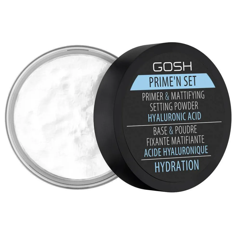 Gosh Prime'n Set Powder utrwalająco-matujący puder/baza 3w1 z kwasem hialuronowym 003 Hydration 7g
